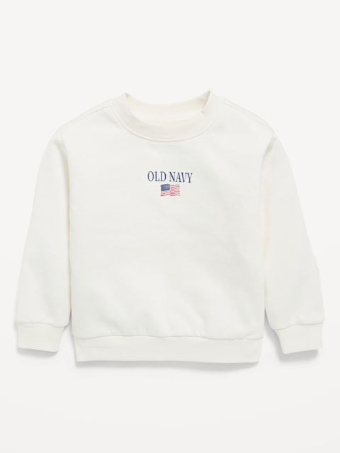 Oversized Unisex Logo-Graphic Sweatshirt for Toddler