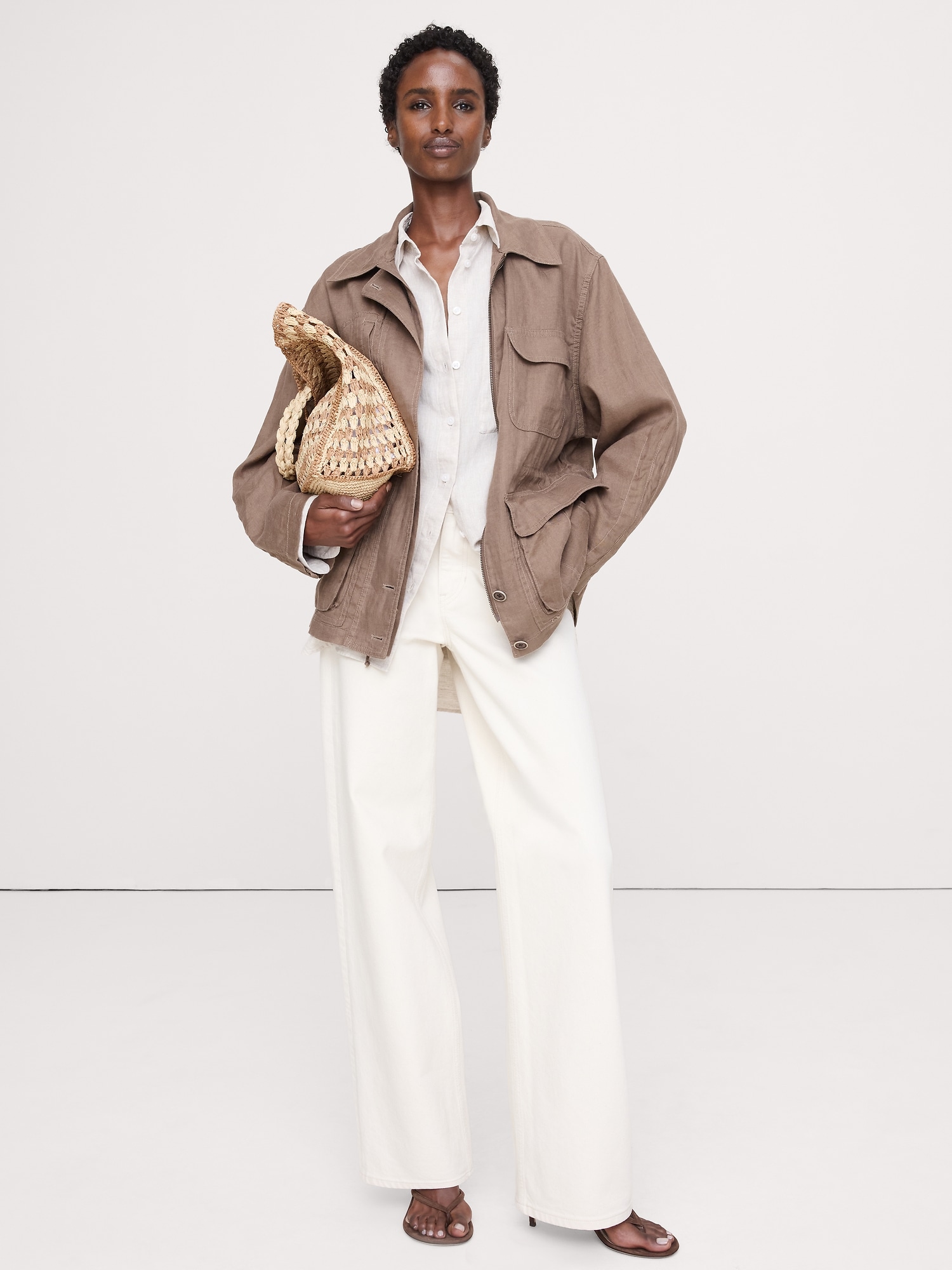 MANTEAU DE TRAVAIL EN LIN