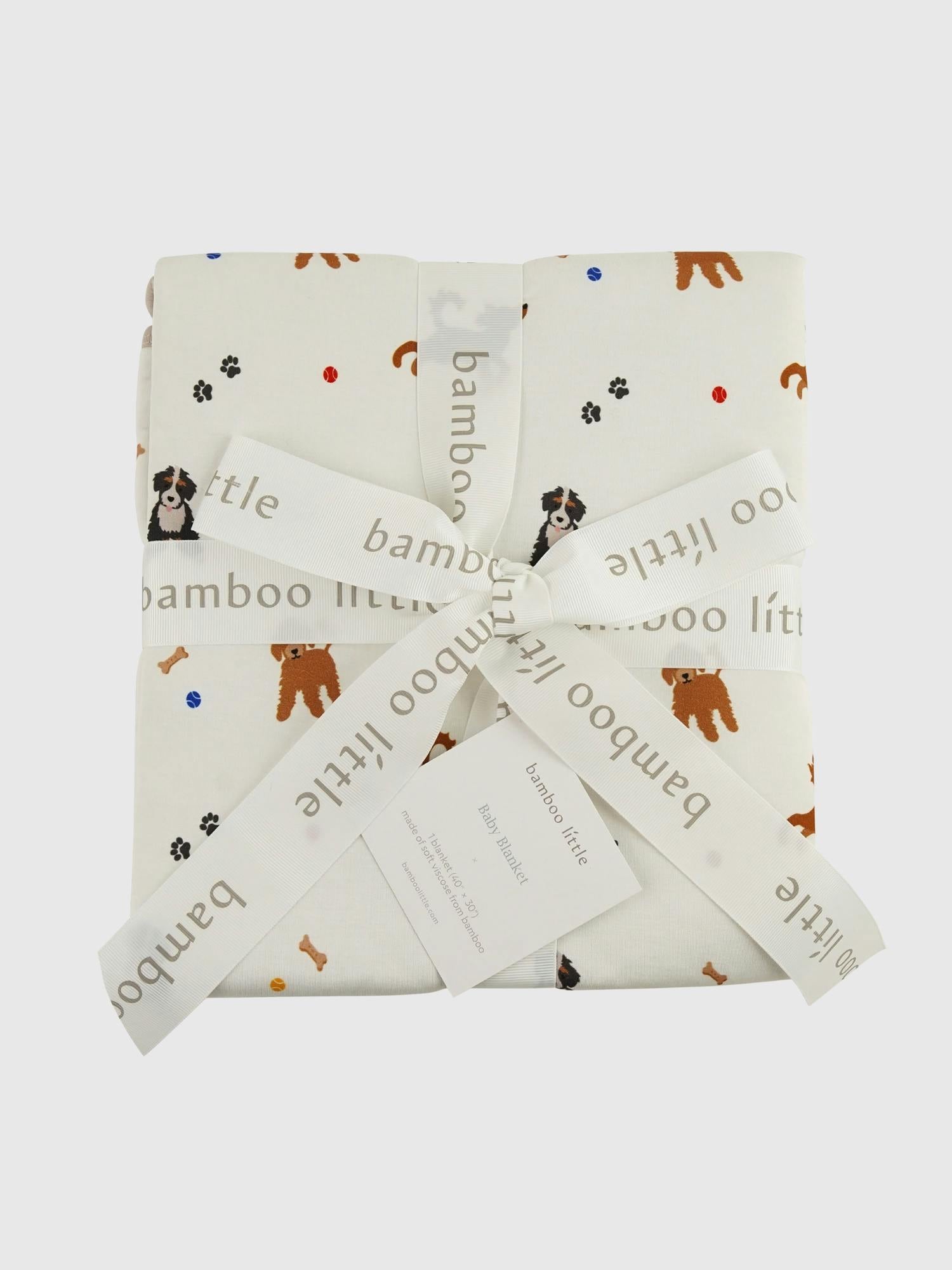 Bamboo Little Dogs Baby Blanket