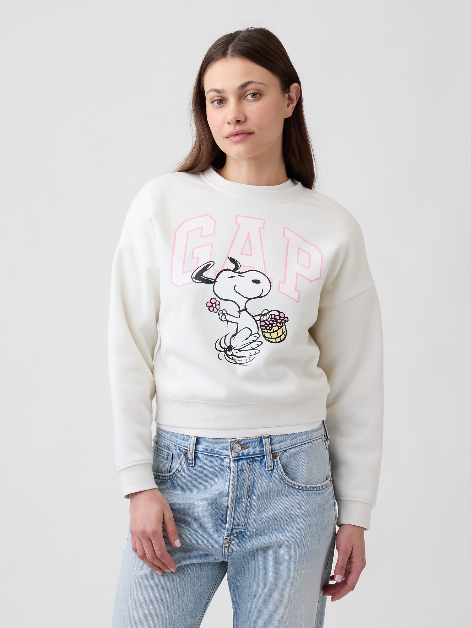 Peanuts Oversized Wedge Crewneck Sweatshirt