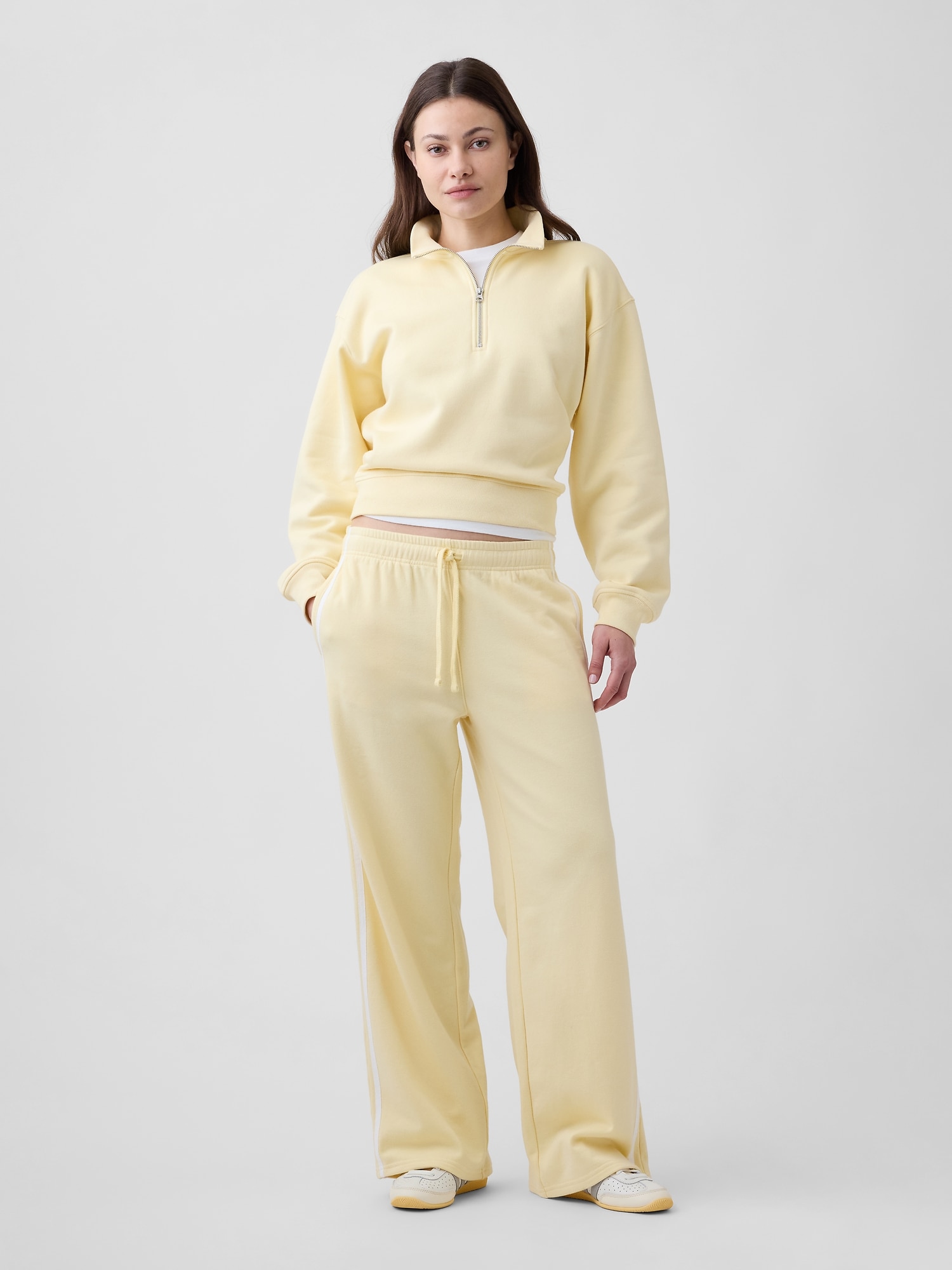 Relaxed French Terry Straight-Leg Sweatpants