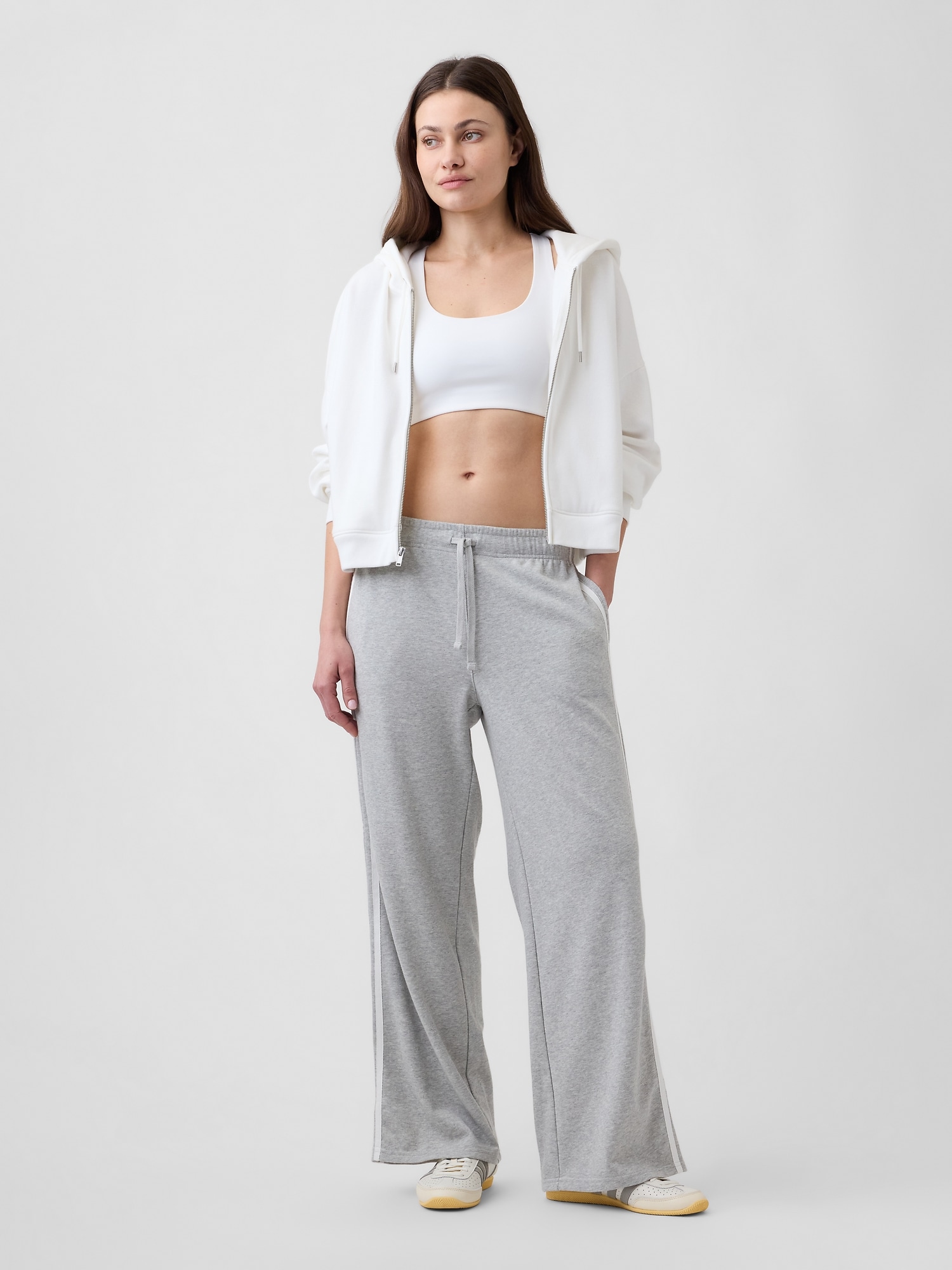 Relaxed French Terry Straight-Leg Sweatpants