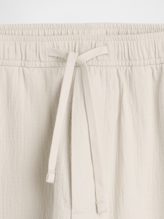 イージーウエスト バギーガーゼパンツ-4