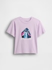 GapKids &times; ディズニー オーバーサイズ フリッピースパンコール グラフィックTシャツ-1