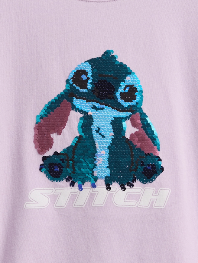 GapKids &times; ディズニー オーバーサイズ フリッピースパンコール グラフィックTシャツ-3