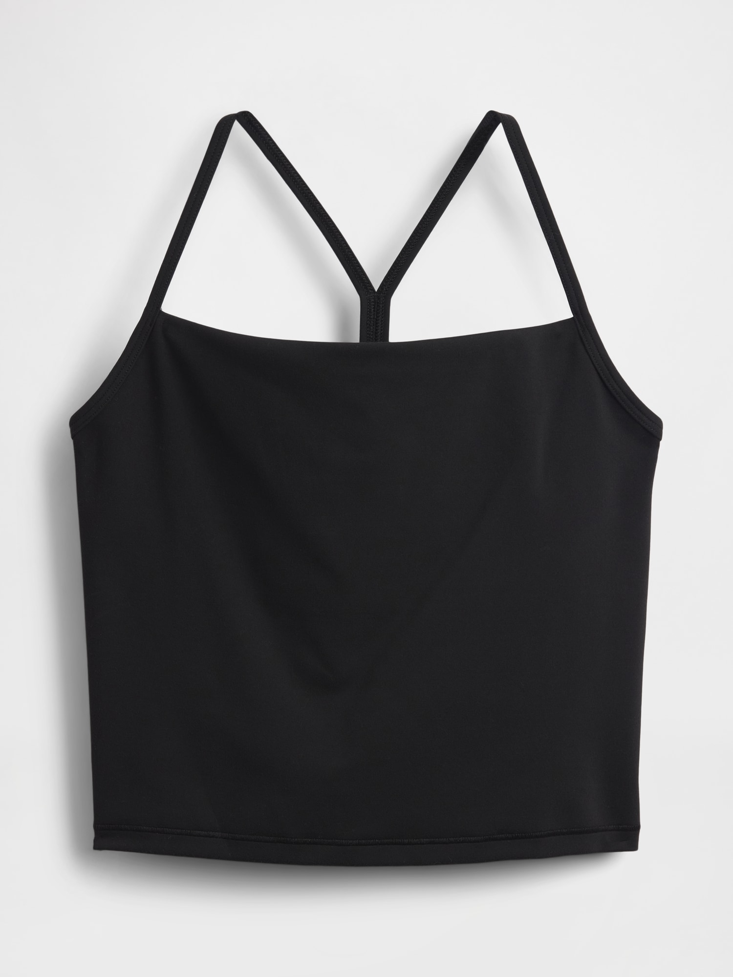 GapFit スムース レーサーバック クロップド タンクトップ-4