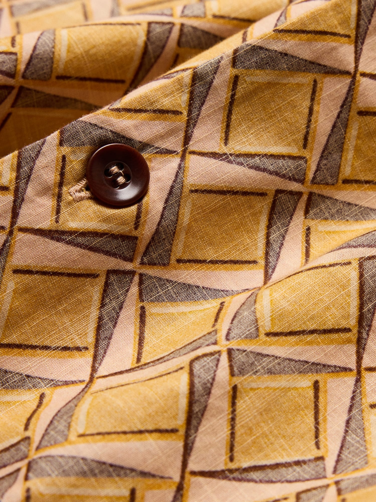 リラックスフィット コットンスラブ リゾートシャツ-1