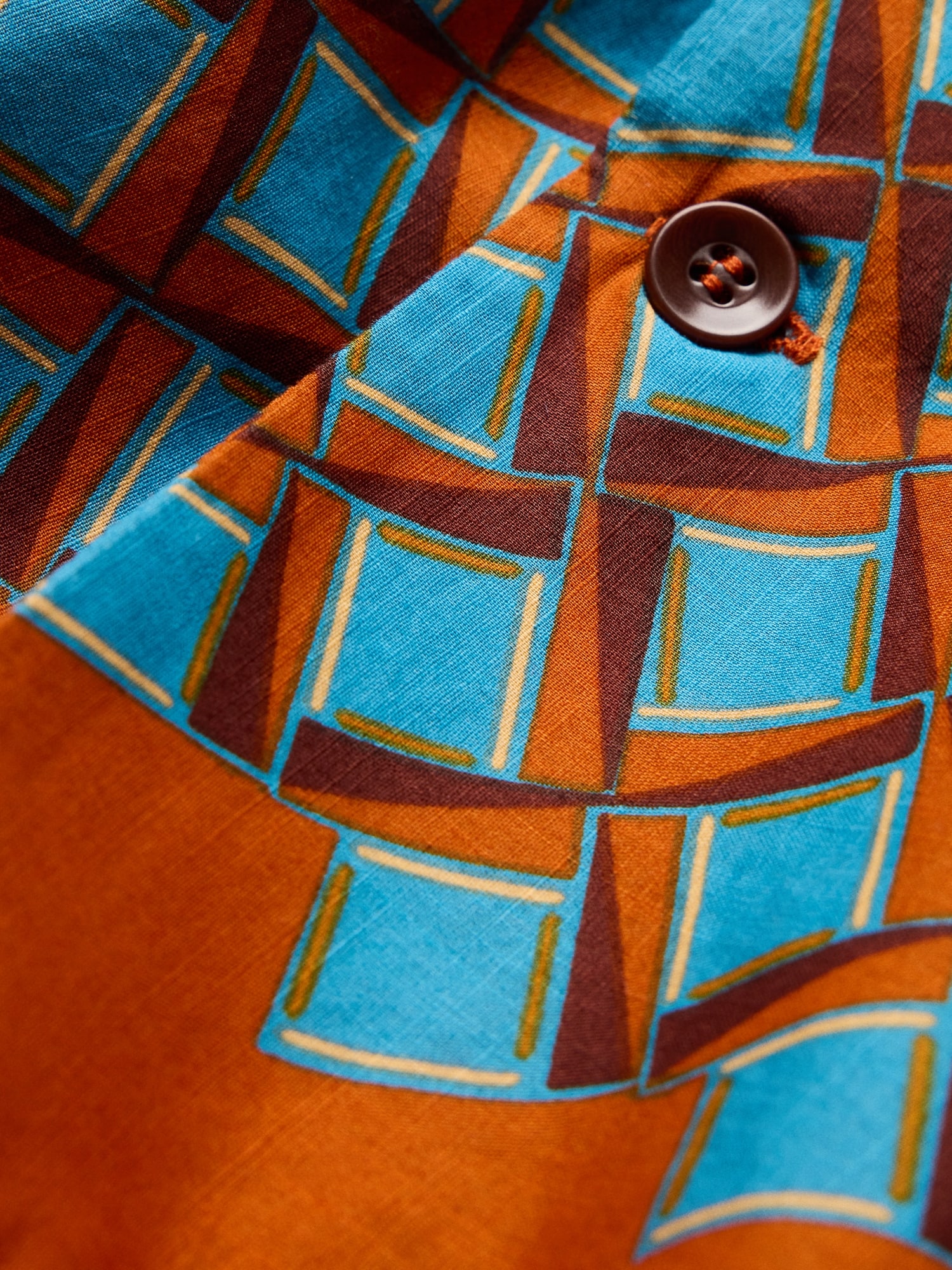 リラックスフィット コットンスラブ リゾートシャツ-1