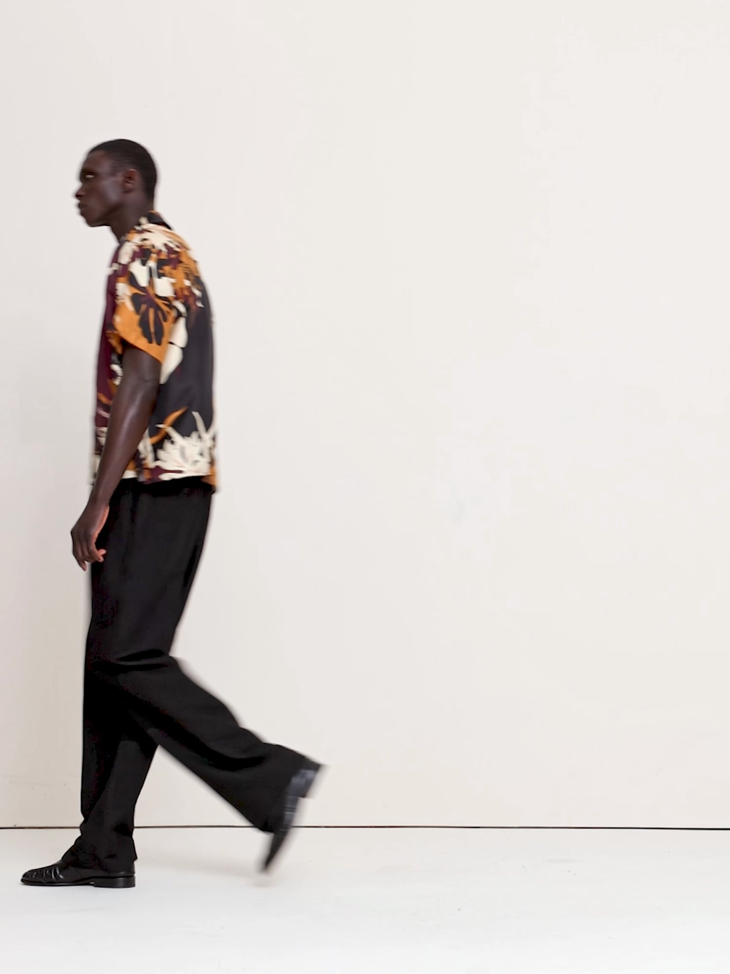 スタンダードフィット シルク リゾート シャツ-5