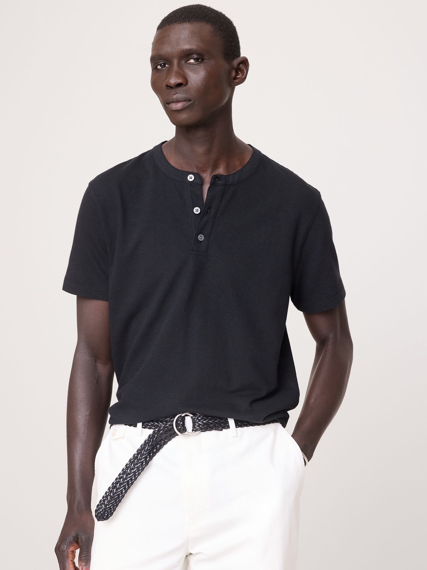 Mesh Henley T-Shirt
