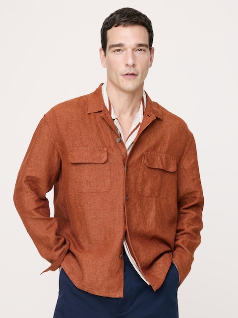 CHEMISE DE VACANCES DÉCONTRACTÉE EN LIN