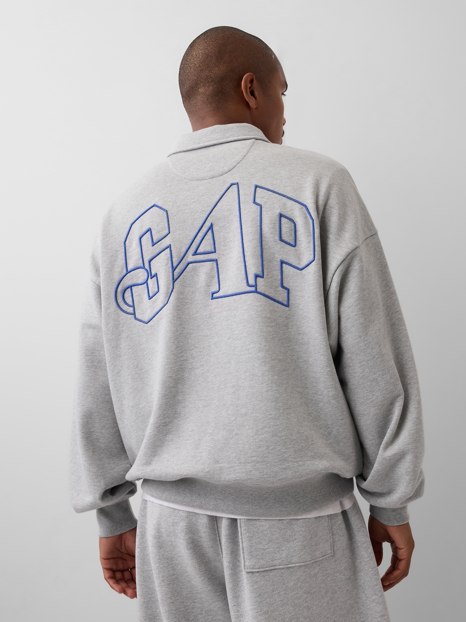 Gap &times; Awake NY ヘビーウェイト オーバーサイズ 1/4ジップアップ プルオーバー-2
