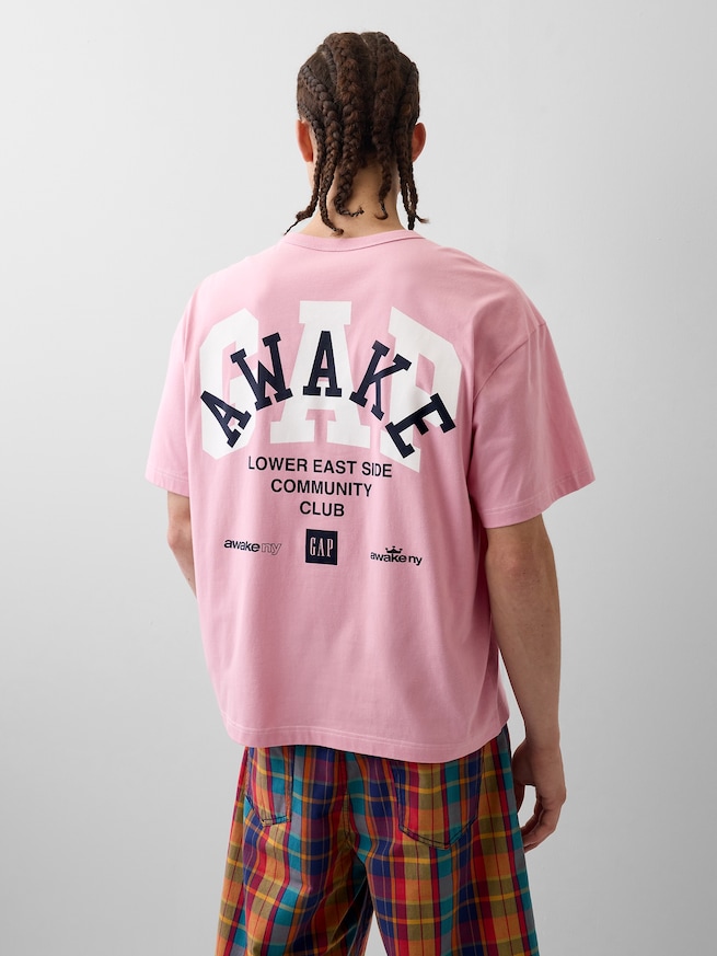 Gap &times; Awake NY リラックスフィット ロゴTシャツ-2