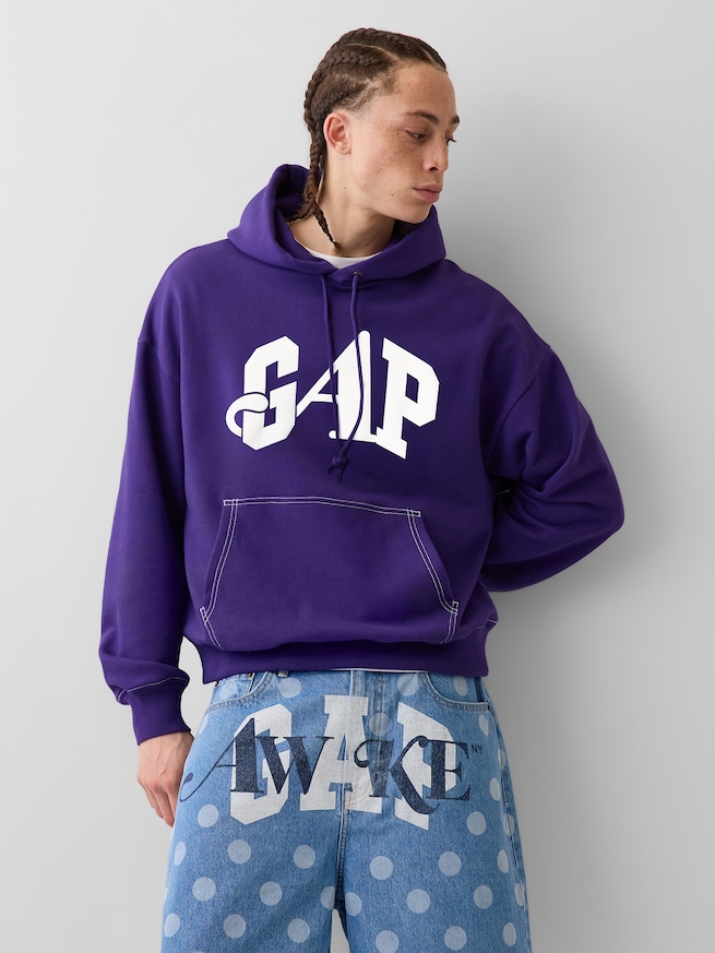 Gap &times; Awake NY ヘビーウェイト オーバーサイズ ロゴパーカー-0