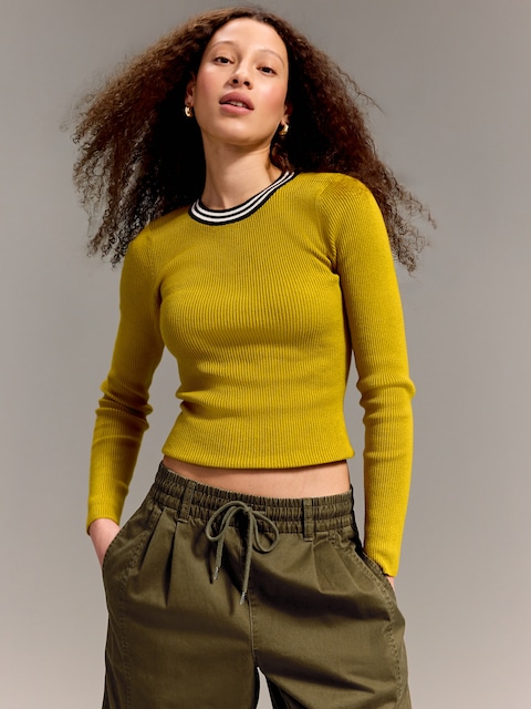 Old Navy x Christopher John Rogers Long-Sleeve Back Keyhole Sweater