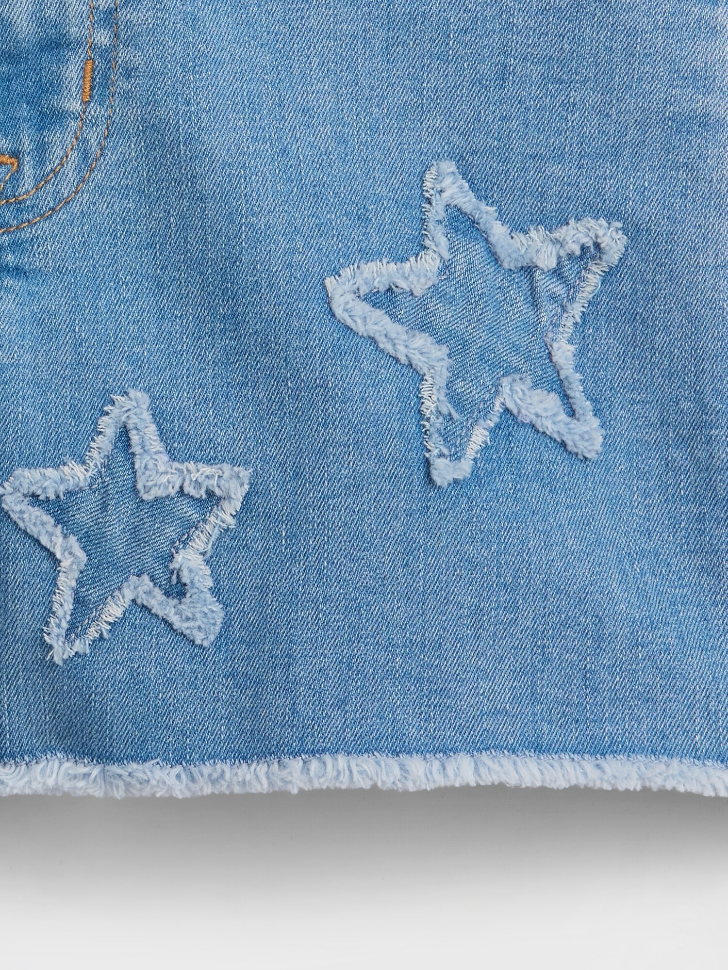 Kids High Rise Embroidered Denim Shorts | Gap Factory