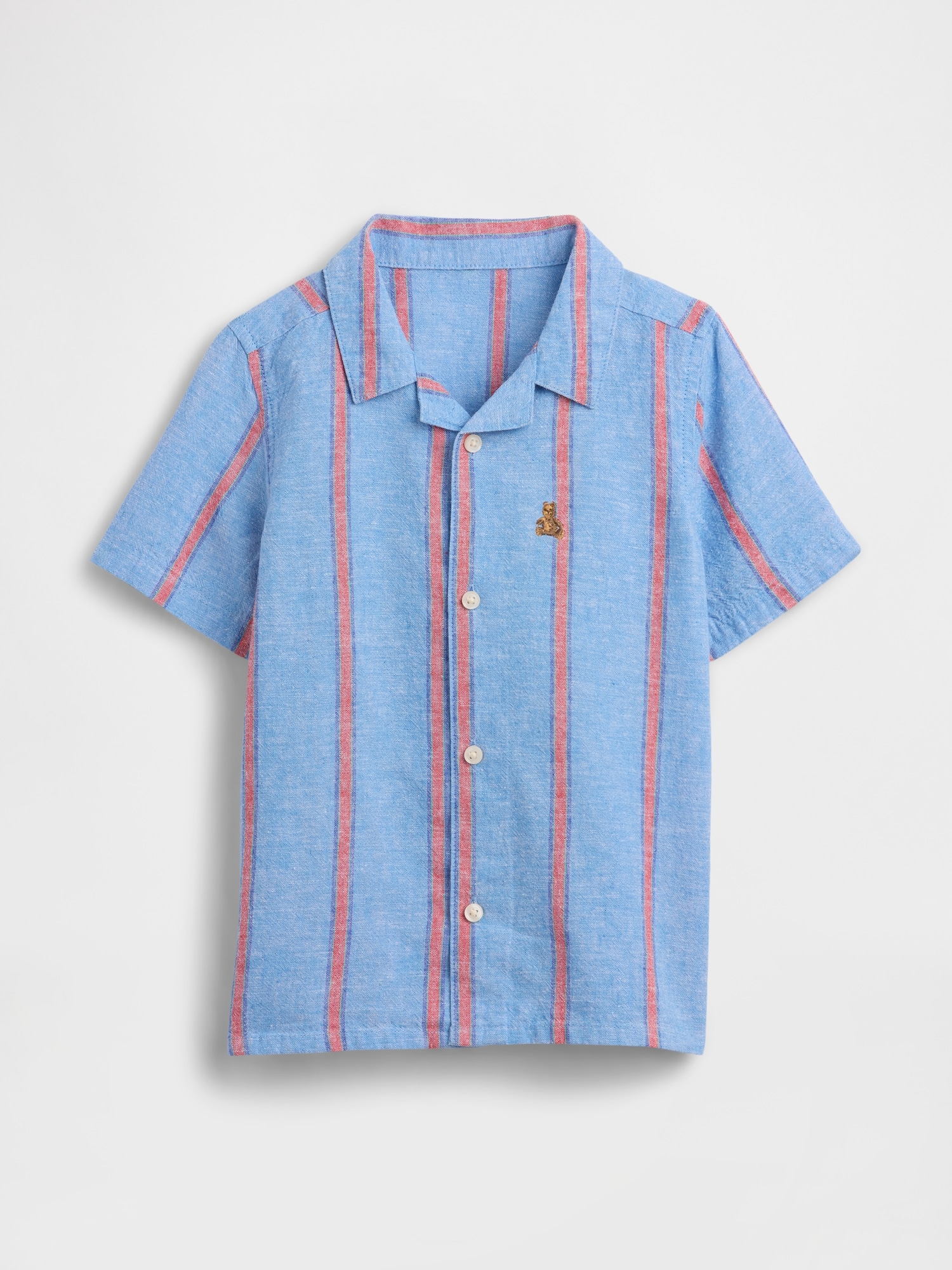 babyGap Brannan Bear Linen-Blend Vacay Shirt