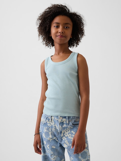 Kid Rib Scoop Tank Top