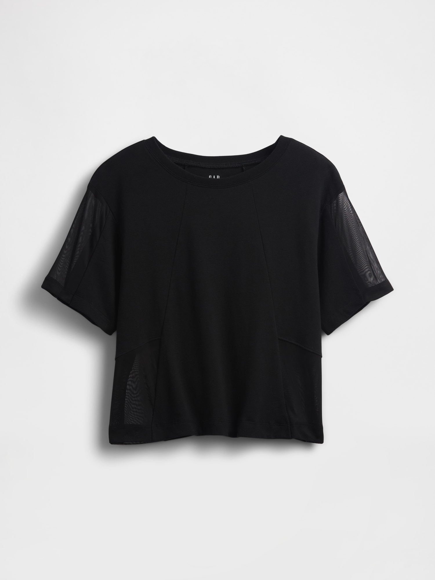 オーバーサイズ シアー シーム Tシャツ-4