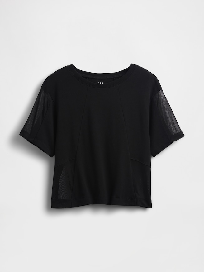 オーバーサイズ シアー シーム Tシャツ-4