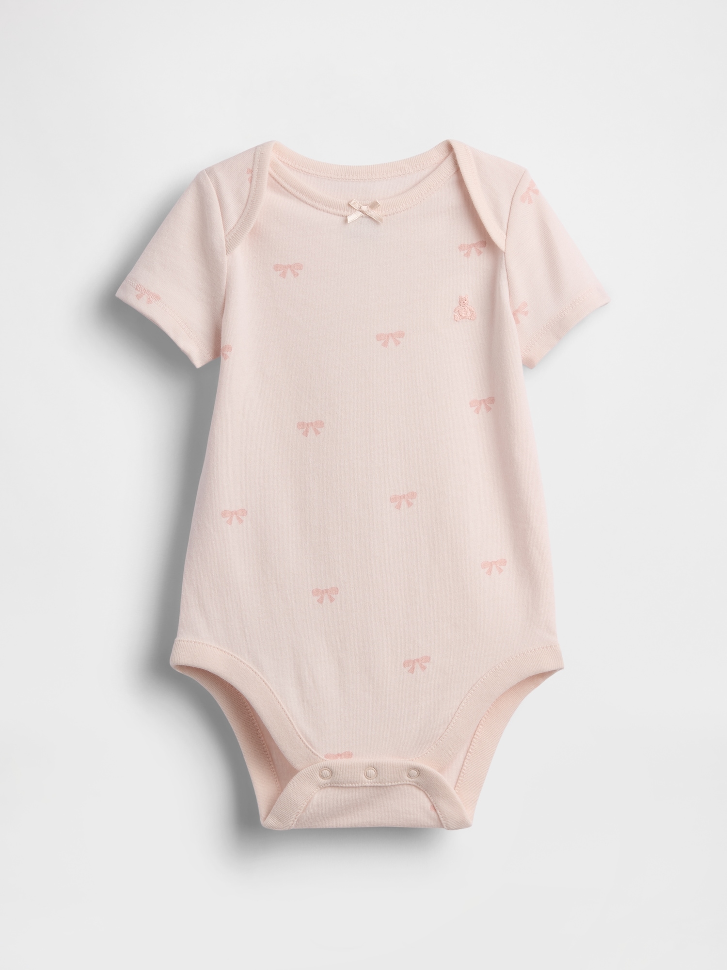 Baby First Favorites Organic Cotton Bow Bodysuit
