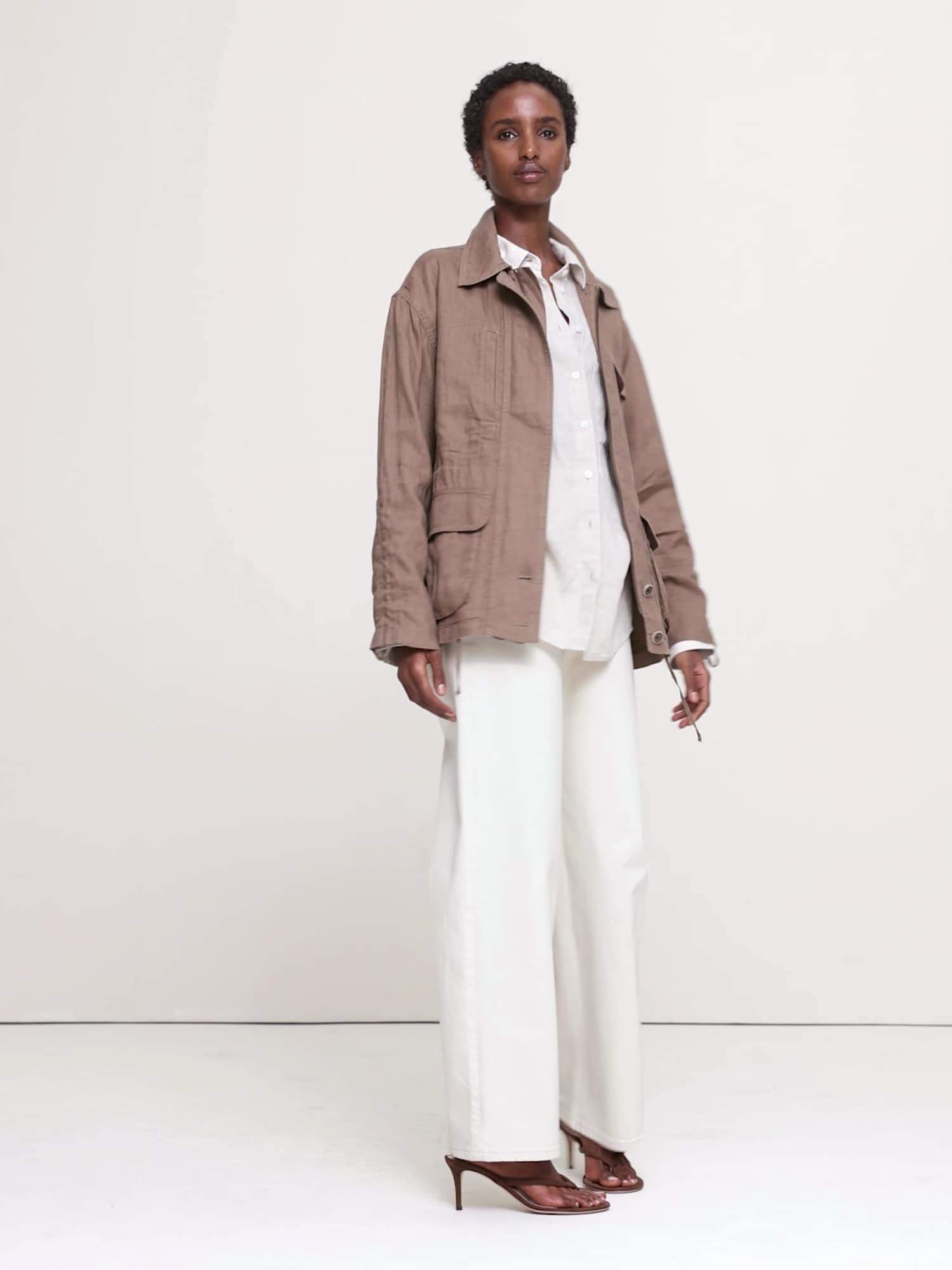 リネン チョアコート-7