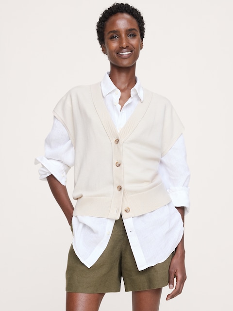 GILET EN TRICOT DE LAINE MÉRINOS