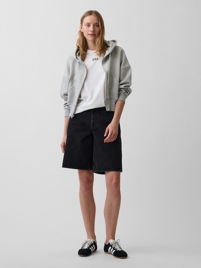 オーガニックコットン ヴィンテージソフト アスレチック GAPロゴ チュニックTシャツ-1