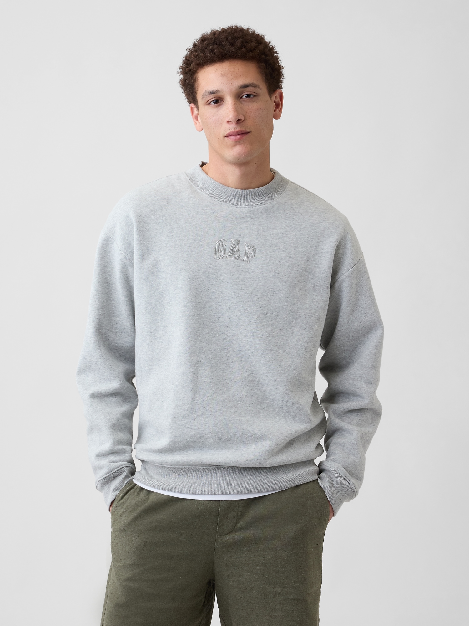 Adult Relaxed Gap Mini-Logo Sweatshirt