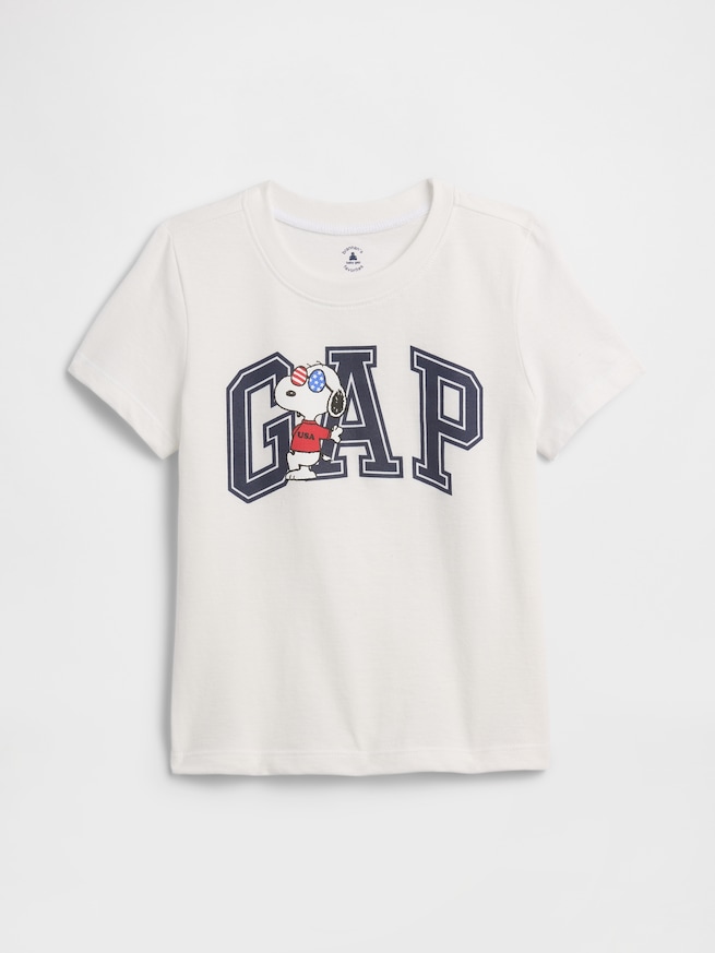 babyGap ピーナッツ GAPロゴTシャツ-0