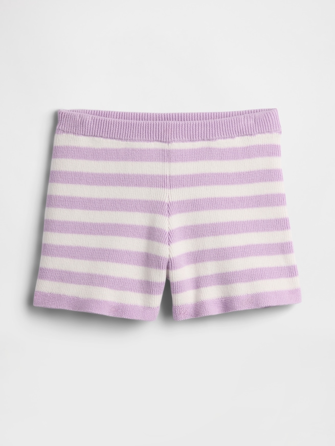 babyGap プルオン ストライプ ニットショートパンツ-0