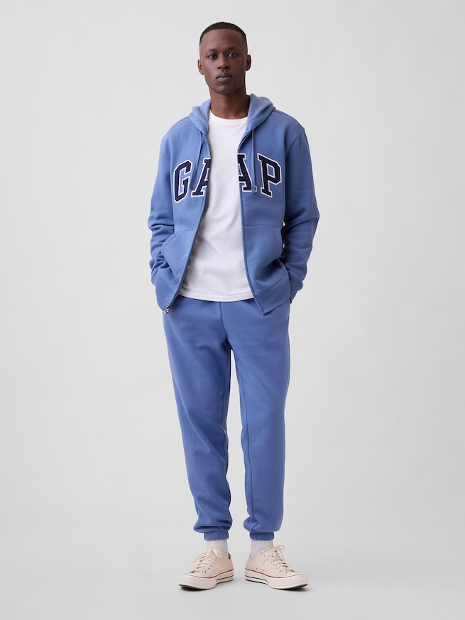 リラックス GAPロゴ ジップアップパーカー-2