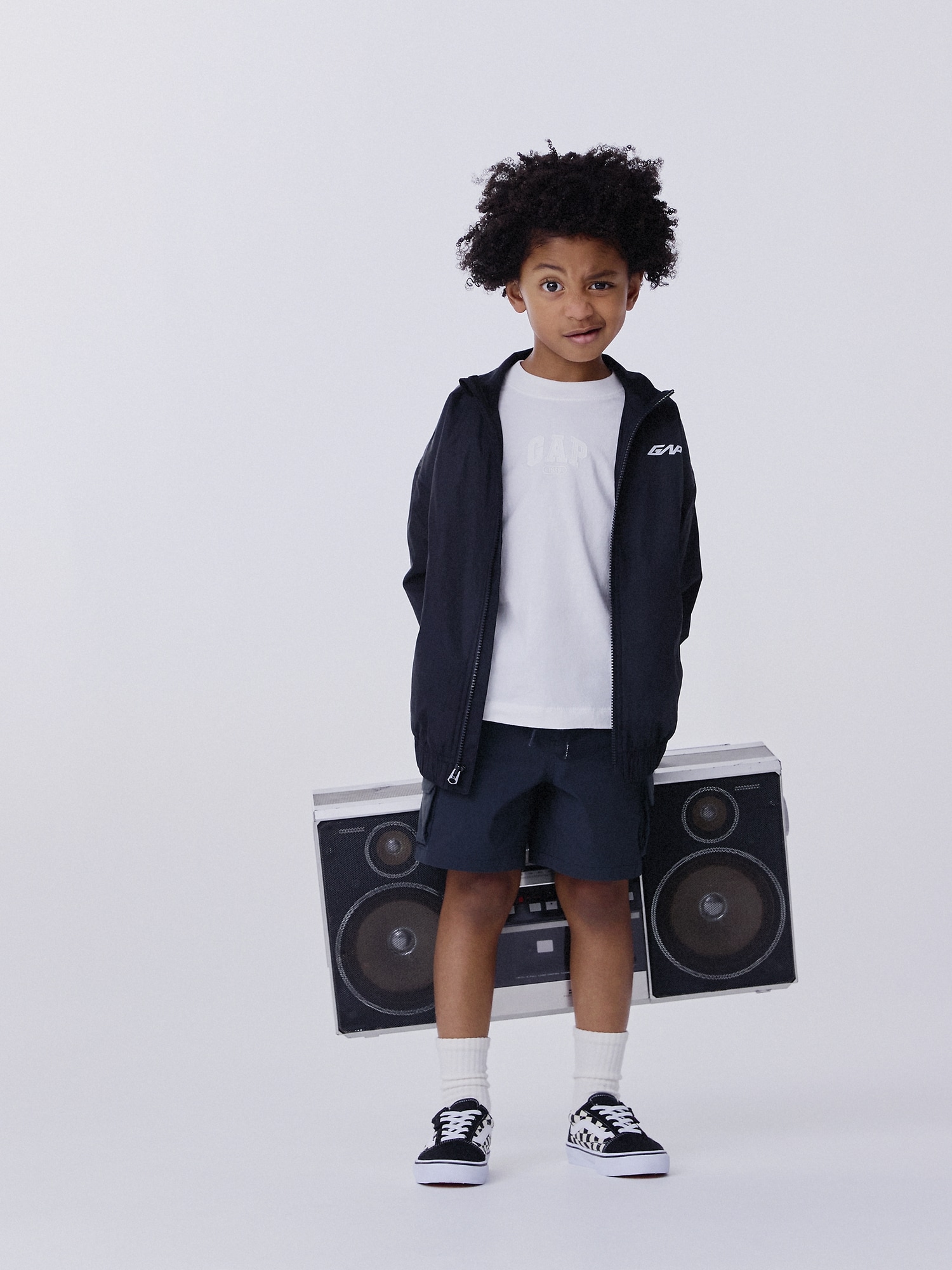 オーバーサイズ GAP1969ロゴ Tシャツ (キッズ)-3