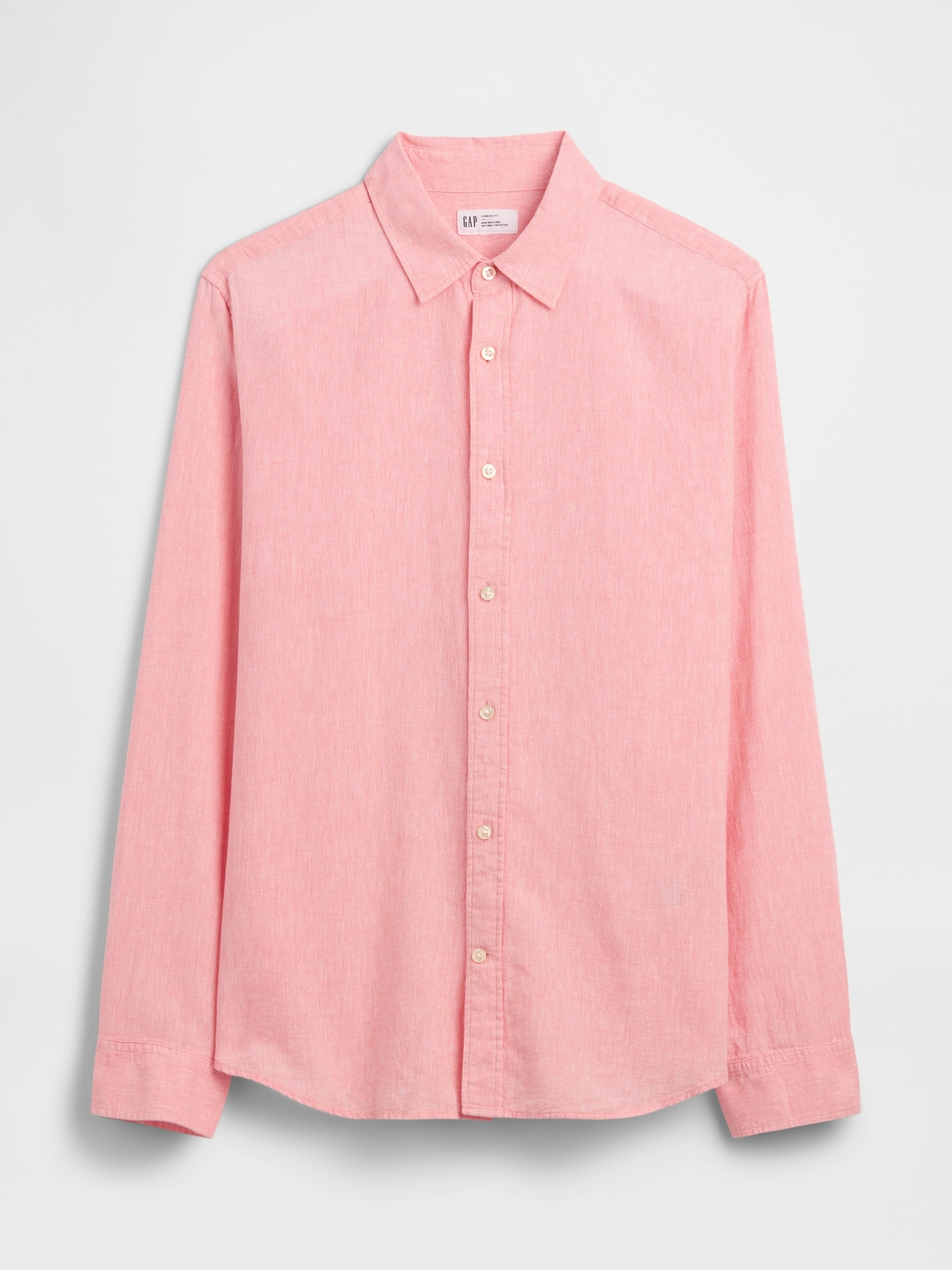 Linen-Blend Shirt in Standard Fit