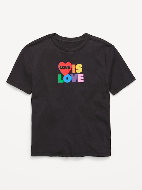 T-SHIRT À MANCHES COURTES À IMPRIMÉ DE LA FIERTÉ POUR GARÇON
