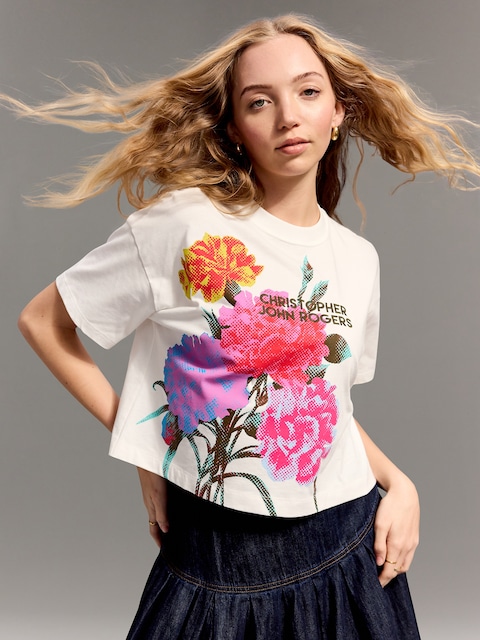 Old Navy x Christopher John Rogers Crop T-Shirt