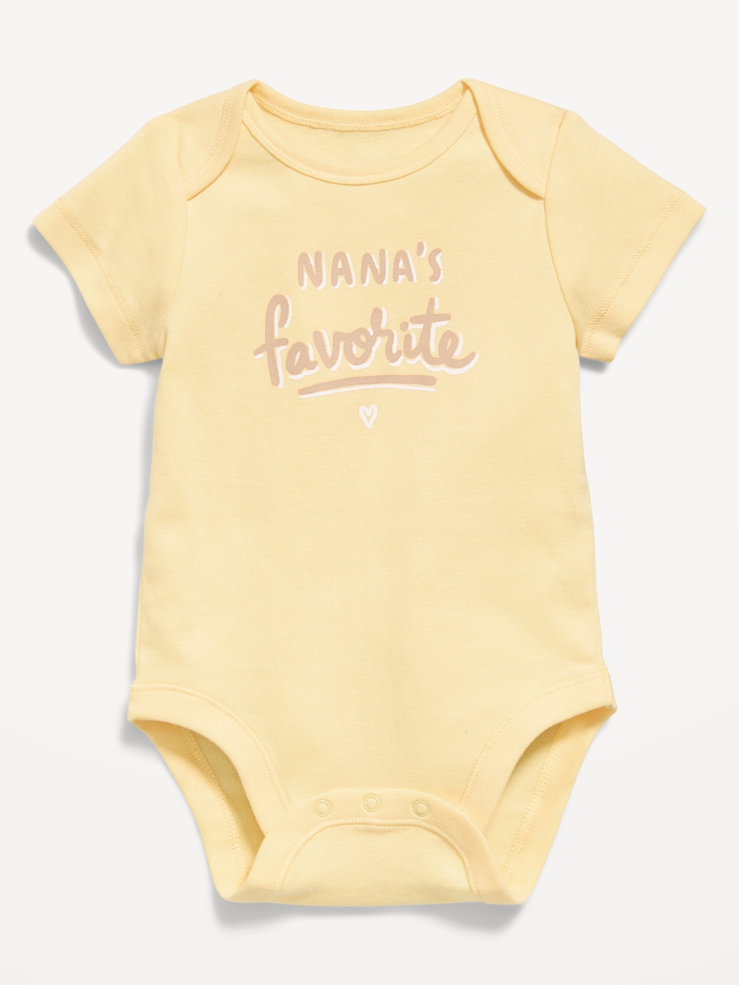 Short-Sleeve Unisex Graphic Bodysuit for Baby