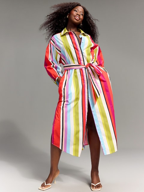 Old Navy x Christopher John Rogers Maxi Shirt Dress