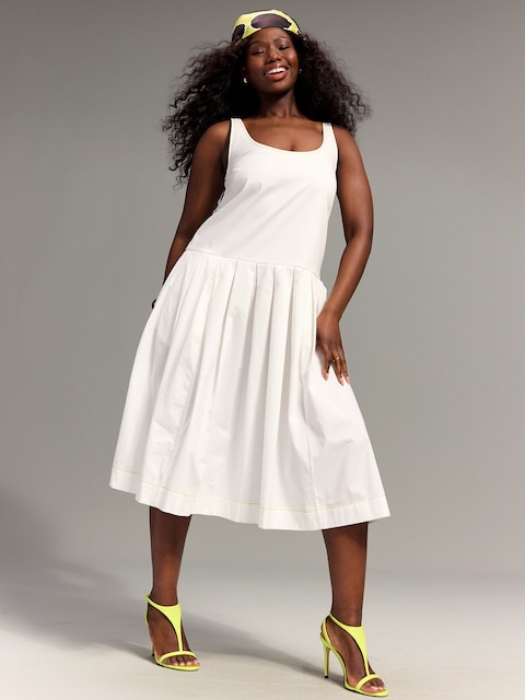 ROBE EN POPELINE À TAILLE BASSE OLD NAVY X CHRISTOPHER JOHN ROGERS