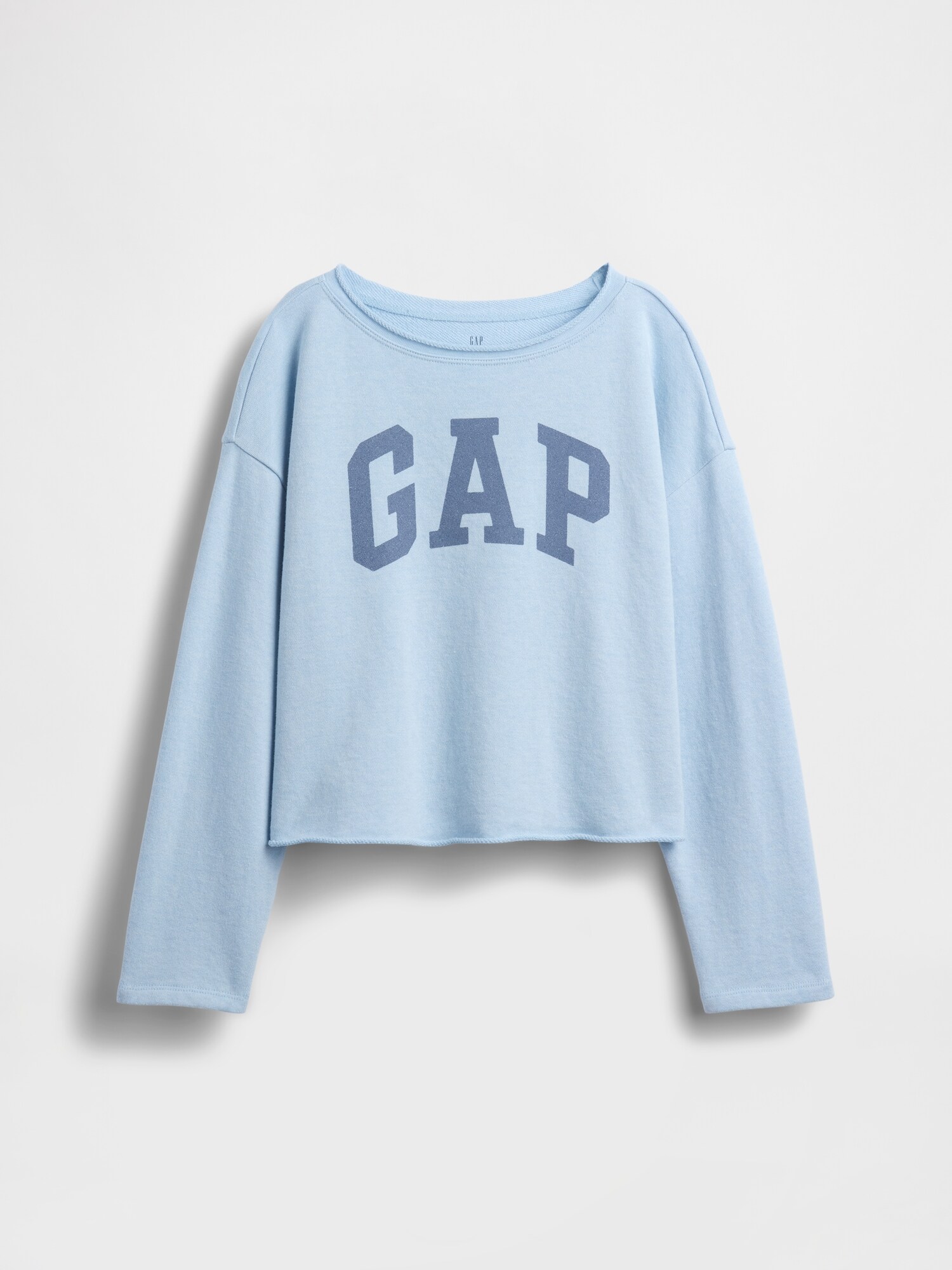 フレンチテリー ワイドネック GAPロゴ スウェットシャツ (キッズ)-1