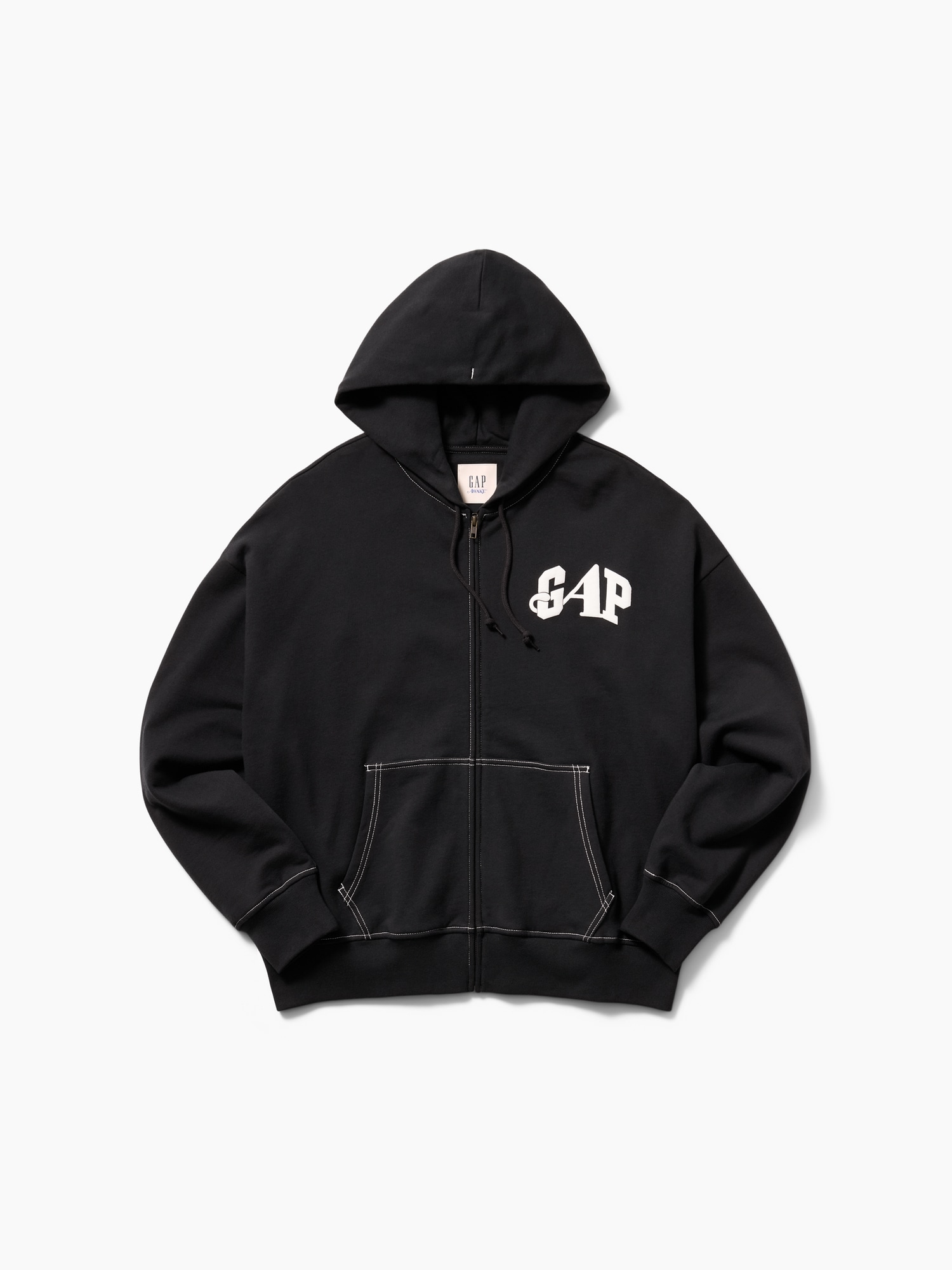 Gap × Awake NY ヘビーウェイト オーバーサイズ ロゴ ジップアップパーカー