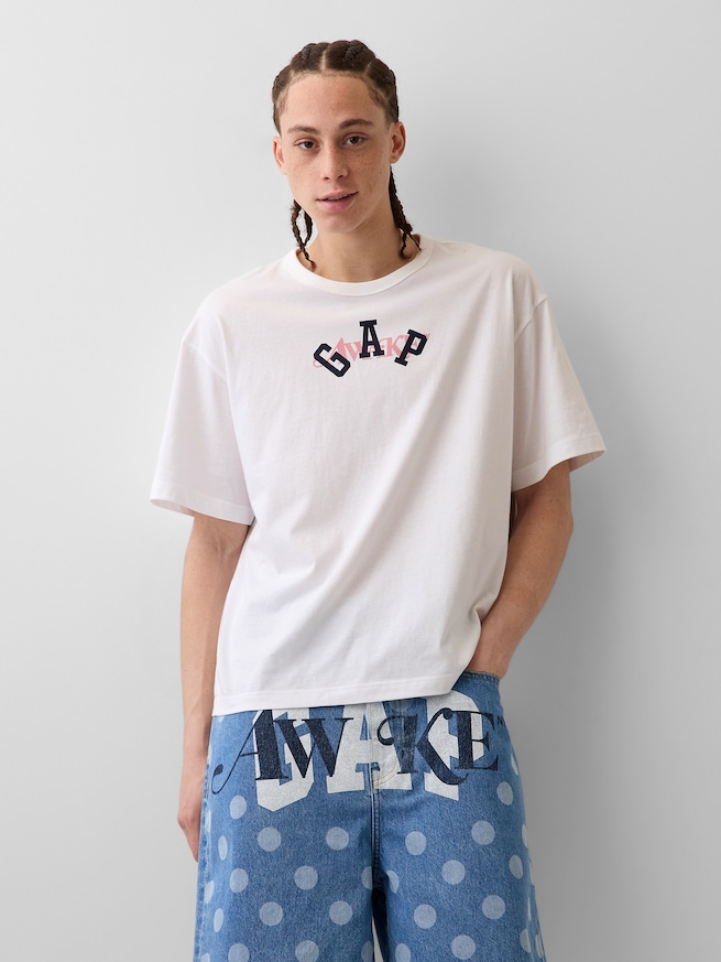 Gap &times; Awake NY リラックスフィット ロゴTシャツ-1