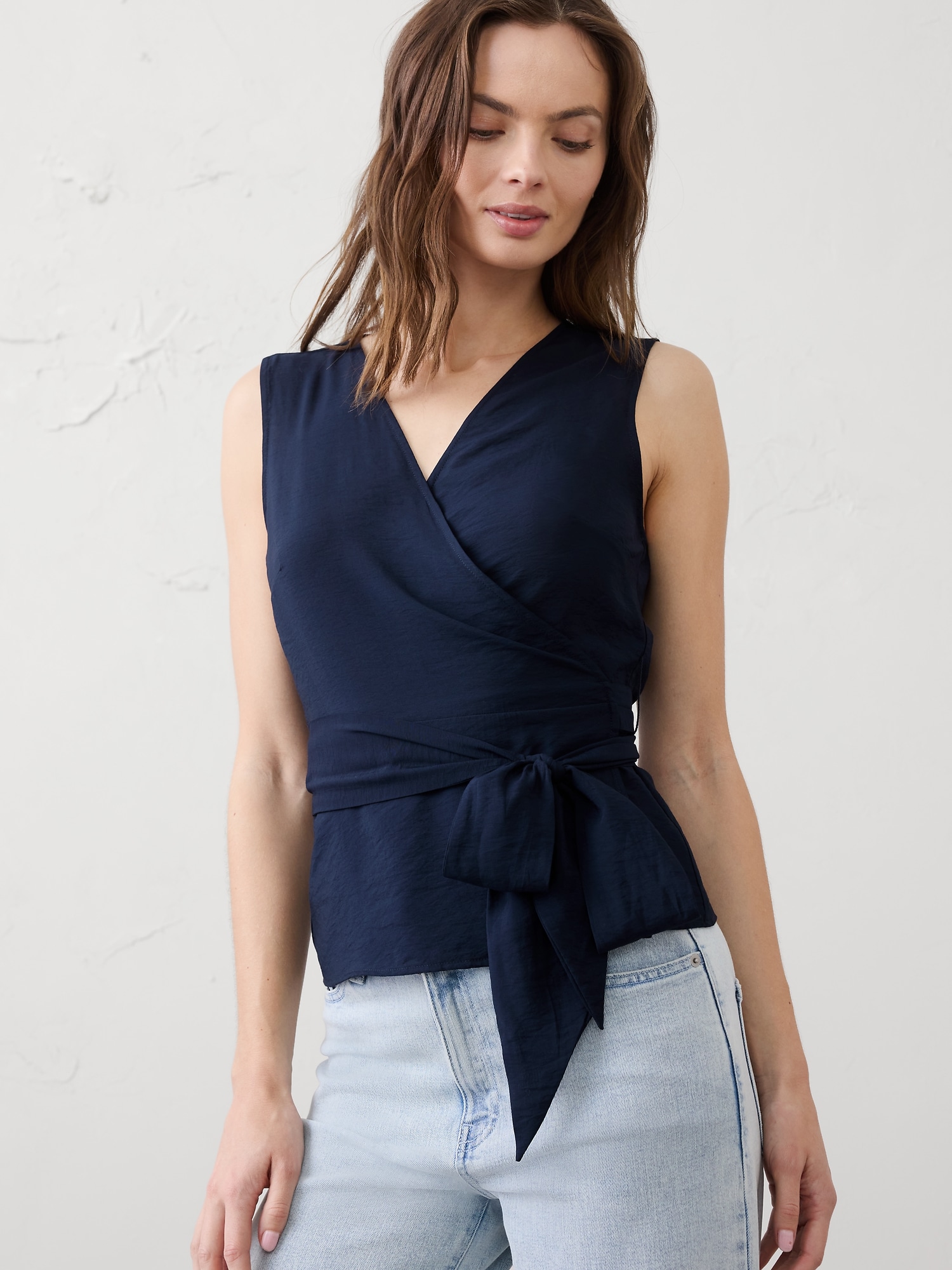 Wrapped V-Neck Top