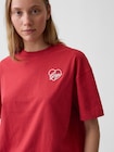 オーバーサイズ GAPハートロゴTシャツ-3