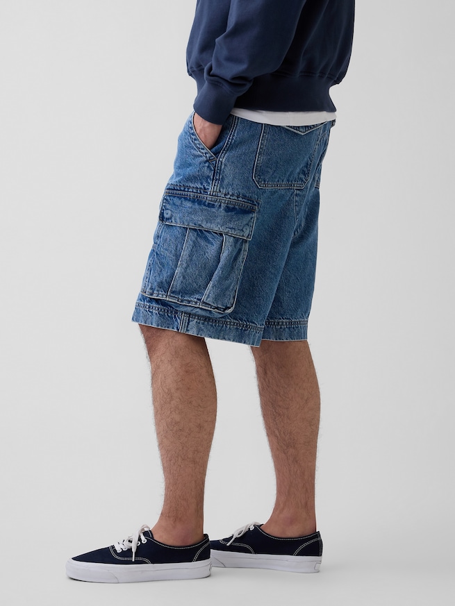 Gap &times; Sean Wotherspoon 13インチ デニムカーゴ バギーショートパンツ-2