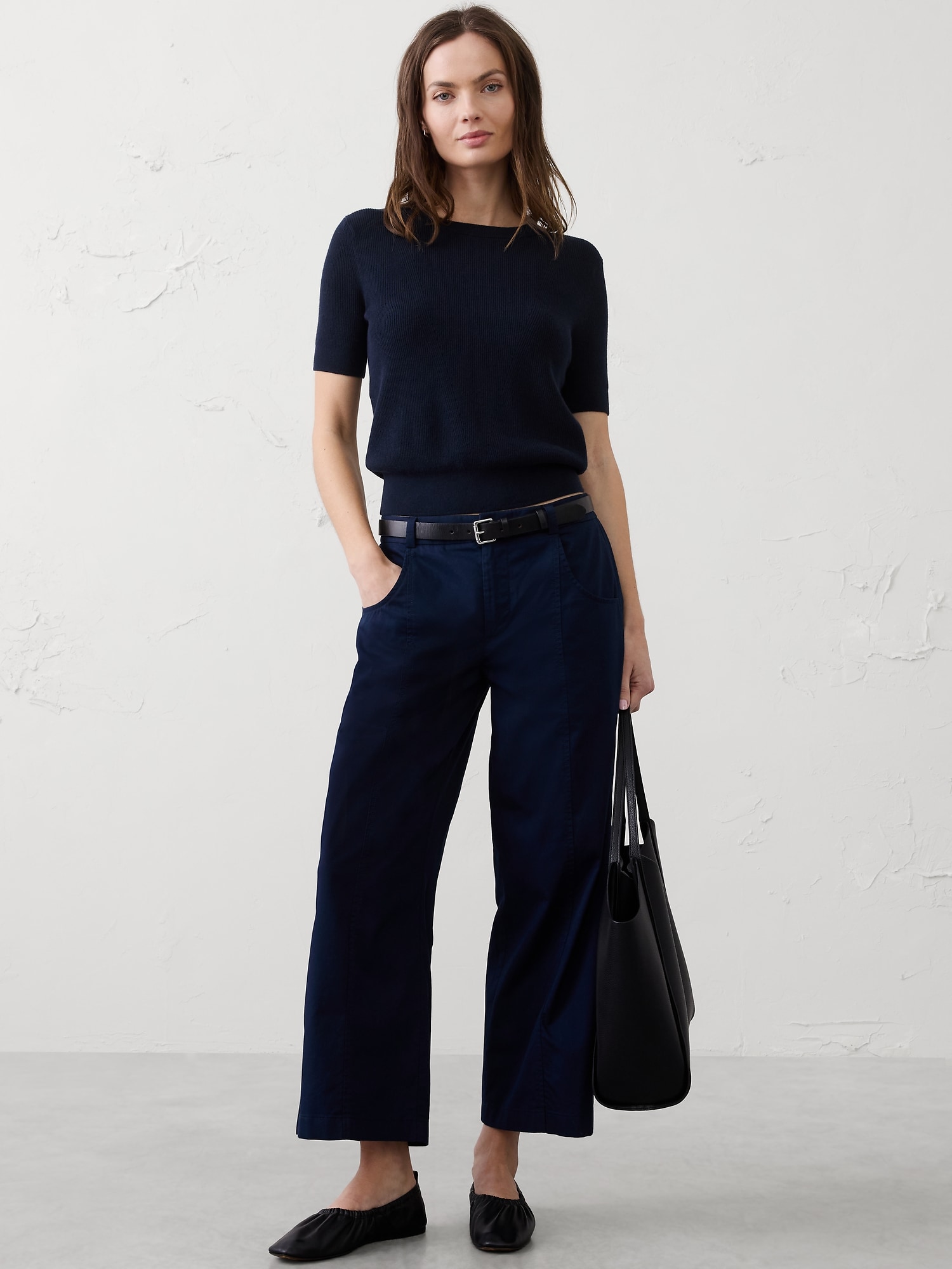 Textured Sweater T-Shirt