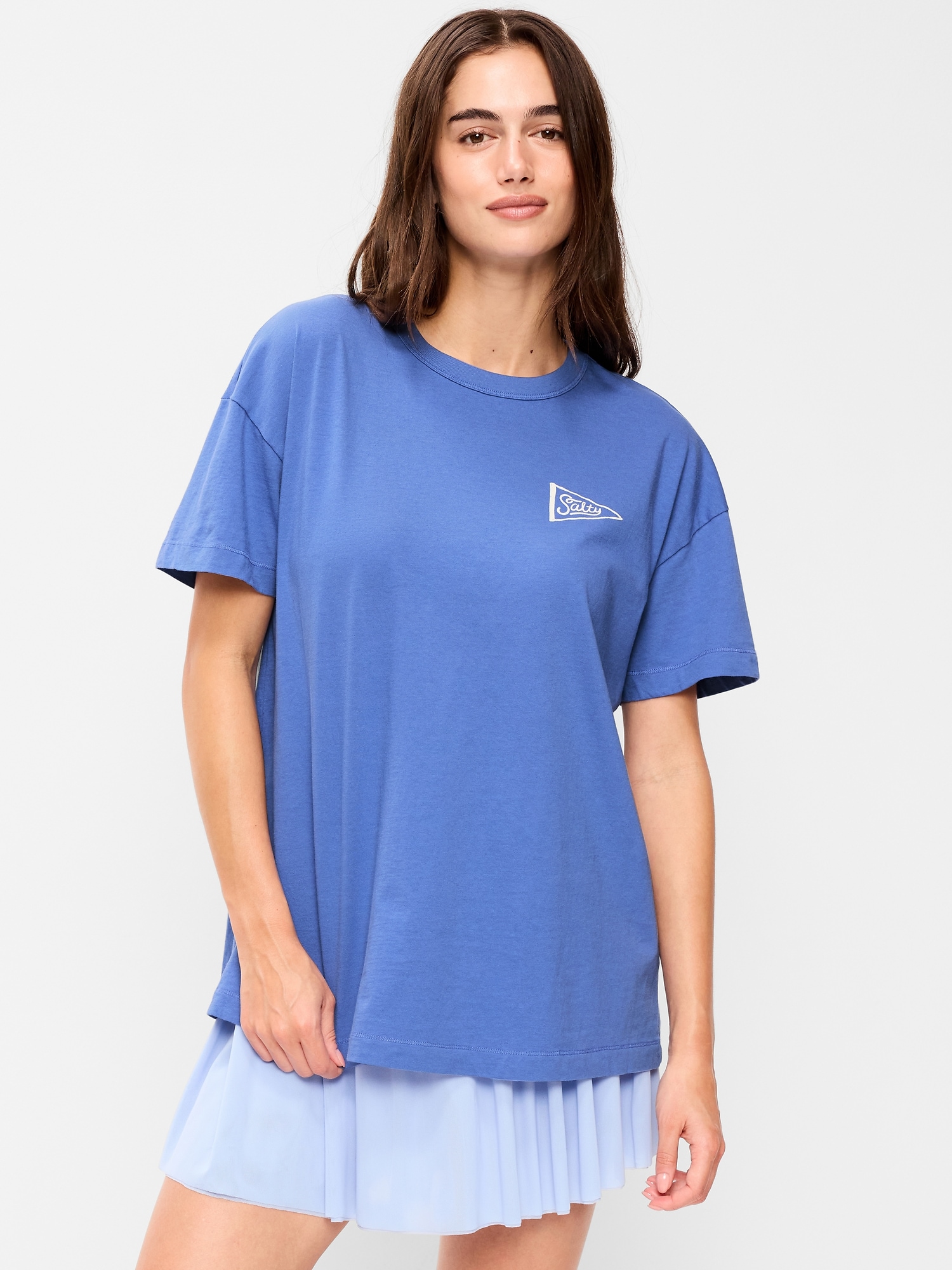 T-SHIRT LONG PASSE-PARTOUT SURDIMENSIONNÉ