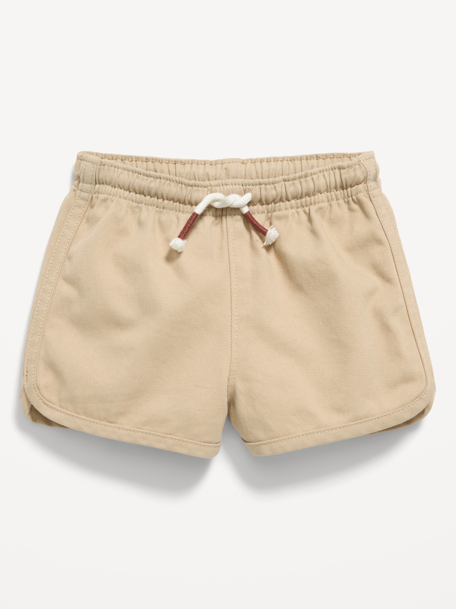 Twill Dolphin-Hem Shorts for Baby