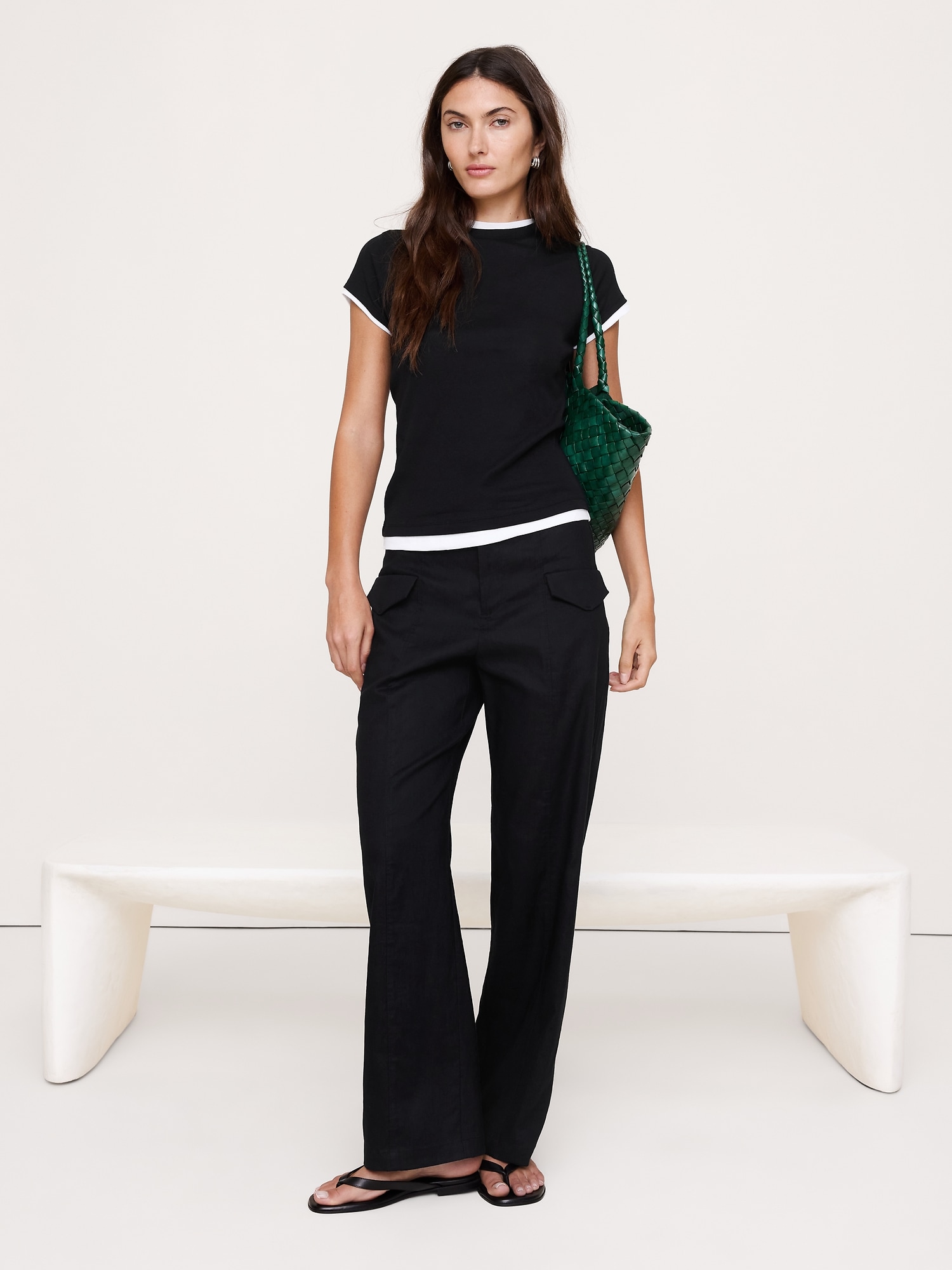 T-SHIRT EN COTON LÉGER DOUBLE ÉPAISSEUR