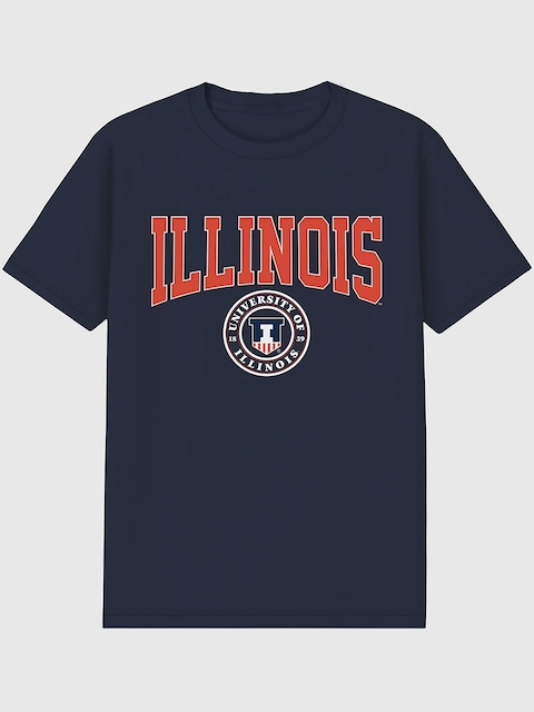 University of Illinois Collegiate Seal Graphic T-Shirt for Men
